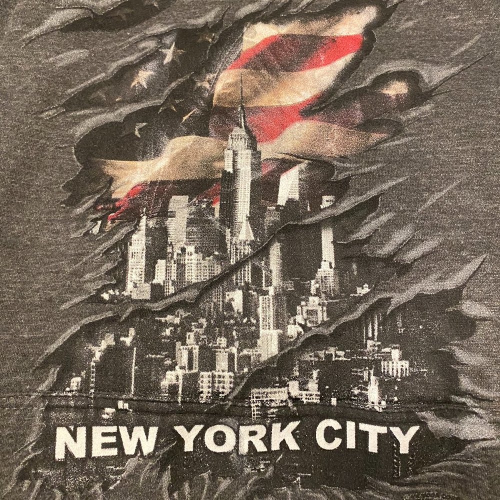 New York City Gray Hooded Sweatshirt - Picture 7 of 8